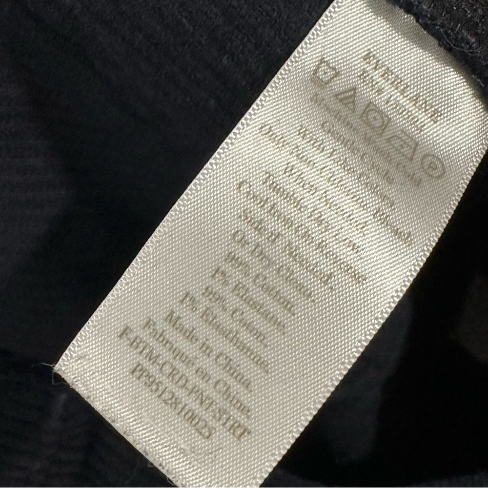 Everlane Women’s Corduroy Straight Leg Navy Blue Four Pockets Pants Size 00 - Picture 9 of 9